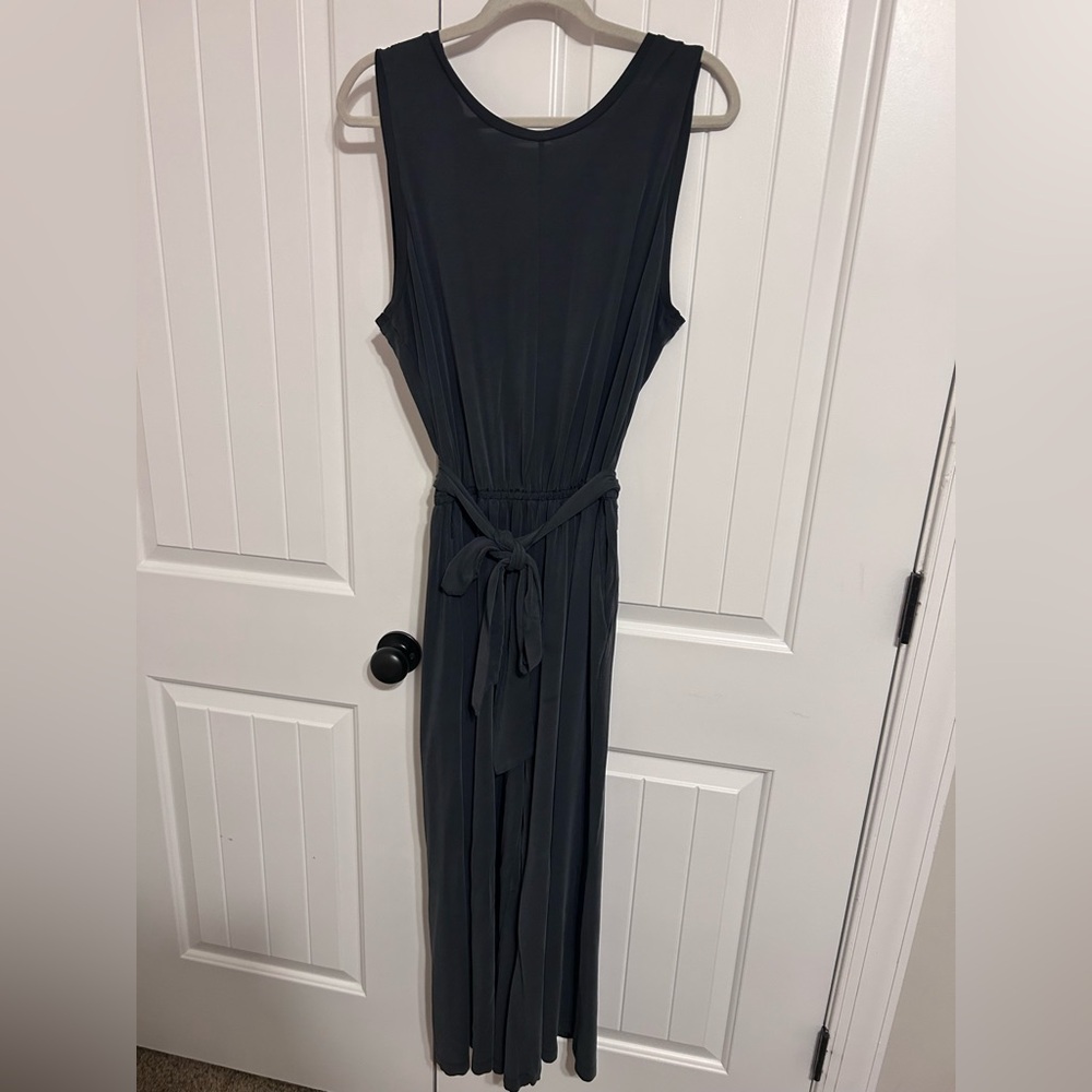 Banana Republic Charcoal Sleeveless Jumpsuit